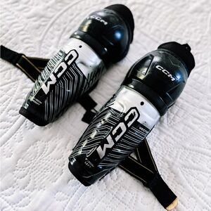 CCM Black and Gray Shin Guards